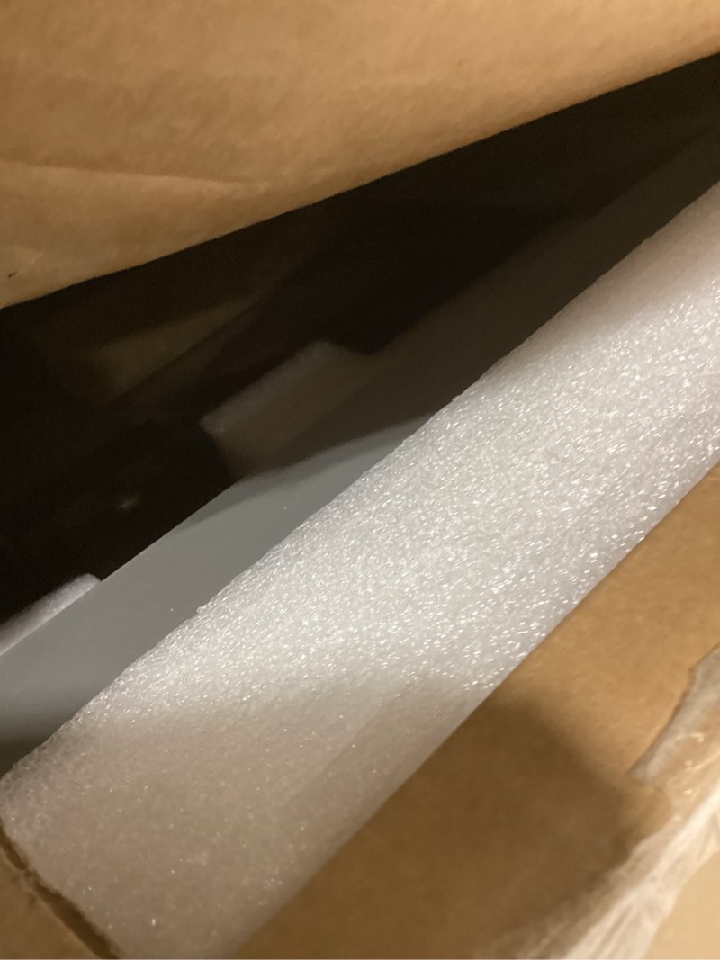 Condition photo showing New/Like New for Vaunn Medical Adjustable Overbed Bedside Table With Wheels (Hospital and Home Use) Walnut Brown