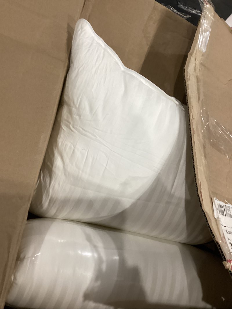 Condition photo showing As Is for Beckham Hotel Collection Bed Pillows King Size Set of 2 - Down Alternative Pillow for Back, Stomach or Side Sleepers King White