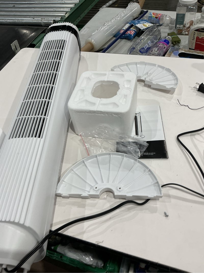 newbulig tower fan for bedroom, oscillating standing bladeless fan with remote, 5 speeds & 4 modes, 