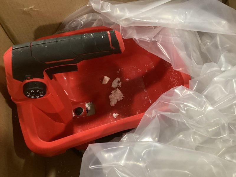 Condition photo showing Good Condition for Danero Handheld Power Spreader Compatible with Milwaukee 18V Battery(Tool Only), Cordless Seed Spreader Available Year-Round, Electric Lawn Spreaders for Grass Seed, Fertilizer, Salt, Ice Melt, Feed Red