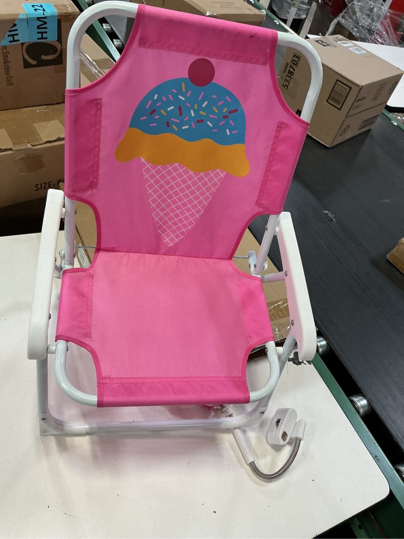 Condition photo showing As Is for plulon kids beach chair with umbrella - folding lawn & camping chair with summer shade for beach, pool, travel & outdoor (for 1-5 years old)