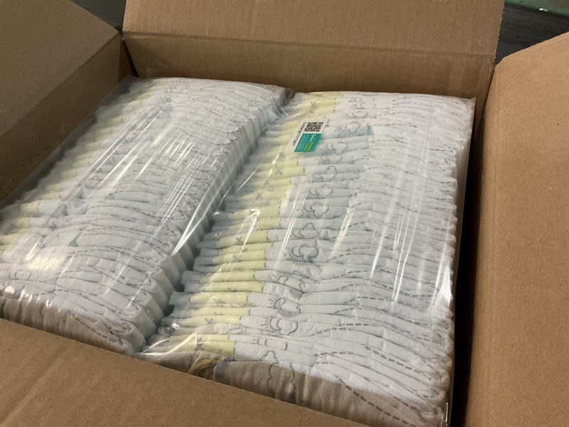 Condition photo showing New/Like New for pampers swaddlers diapers, size 1 (8-14 lbs), 198 count, absorbent, keeps baby dry and comfortable, skin safe disposable baby diaper (packaging may vary) size 1 198