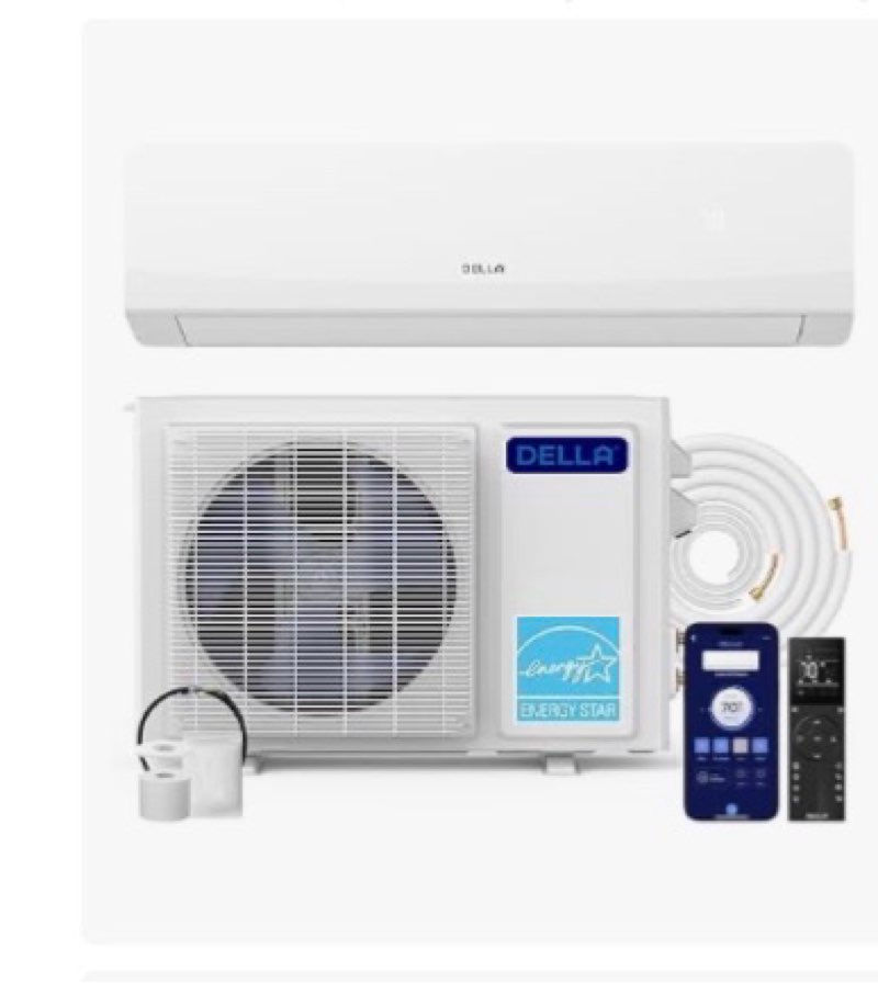 garveehome 18000 btu mini split air conditioner heat pump, 18k btu mini split ac 19 seer2 cools up t