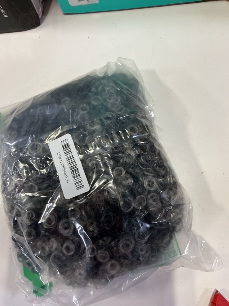 Condition photo showing New/Like New for afro headband wig gray short afro kinky curly wigs for black women glueless afro wigs with headbands attached synthetic with 2 clips(tb1/gray)