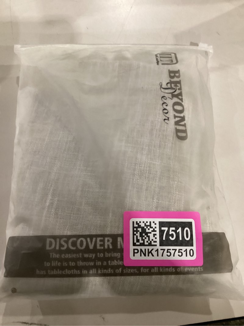Condition photo showing New/Like New for laolitou rustic tablecloth cotton linen waterproof farmhouse tablecloth burlap table cloths for kitchen dining cloth table cloth for rectangle tables coffee lines rectangle,55''x70'',4-6 seats lines coffee 70" x 55" (rectangular)