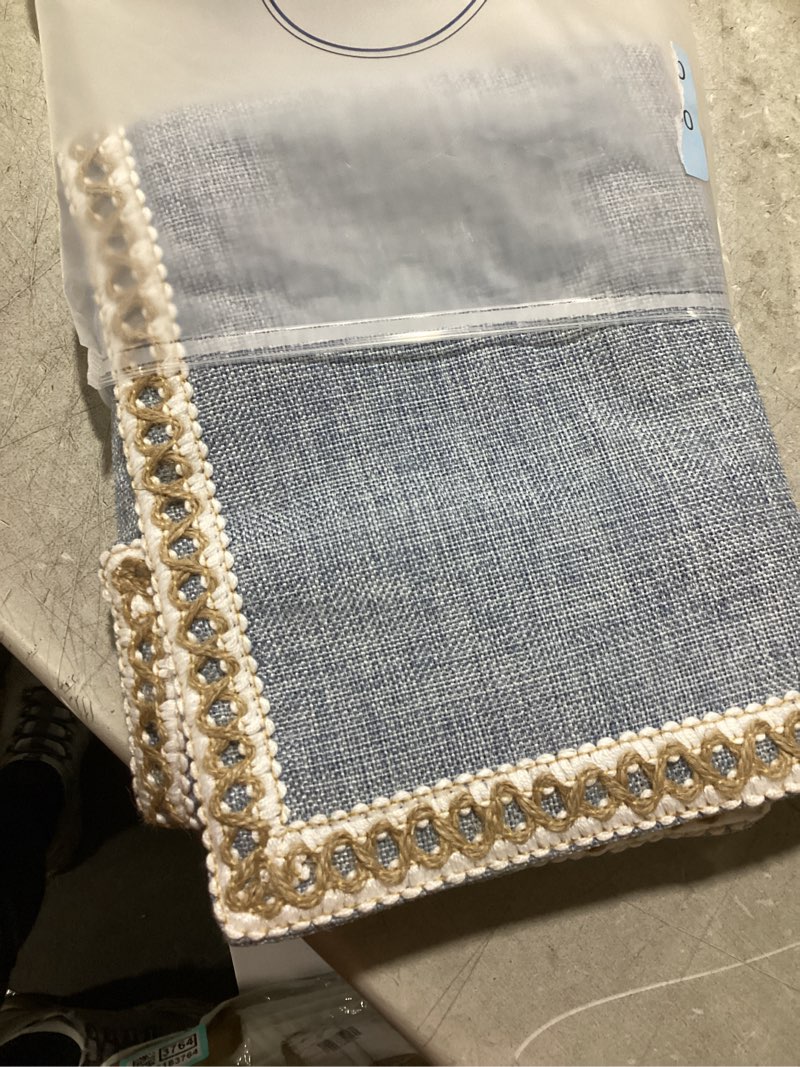 Condition photo showing Good Condition for phantoscope pack of 2 farmhouse decorative throw decorative pillow cover burlap linen trimmed tailored edges, flax gray
