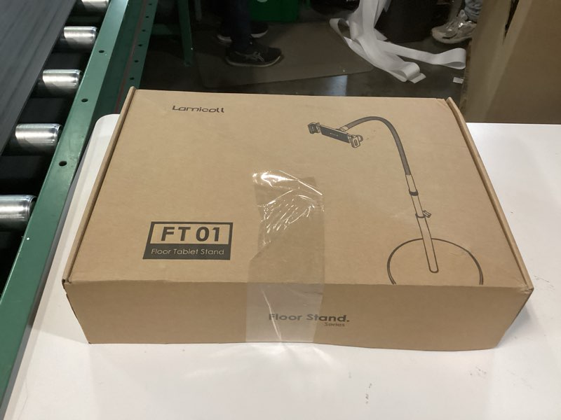 Condition photo showing New/Like New for lamicall tablet floor stand holder - gooseneck tablet mount for bed, 63" adjustable height & 10.6lb stable base, for gifts: 4.7-13" tablets, ipad pro 13/9.7, air, mini, galaxy tab, kindle, phones black