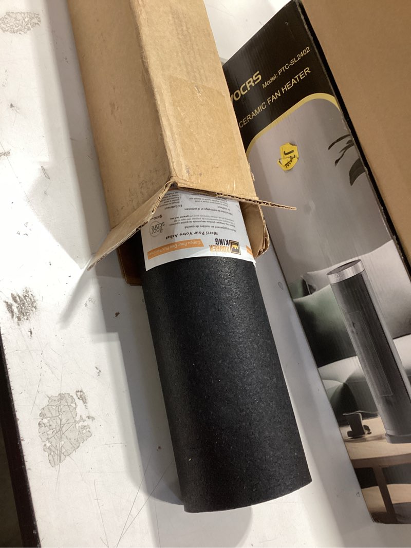 Condition photo showing Good Condition for Rubber King Multi-Purpose Exercise Mat - 100% Recycled Thick Rubber Mat for Home Gym Flooring, Non-Slip, Low-Odor Durable Workout Mat for Indoor/Outdoor, Shoe-Friendly 24"L x 72"W x 0.1"Th Black