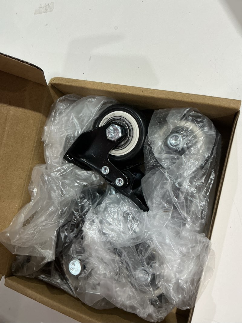 Condition photo showing Good Condition for stem caster wheels 2 inch heavy duty, swivel threaded stem mount casters set of 4 with american size unc 1/4"-20 x 1 2 inch 1/4"-20x1"
