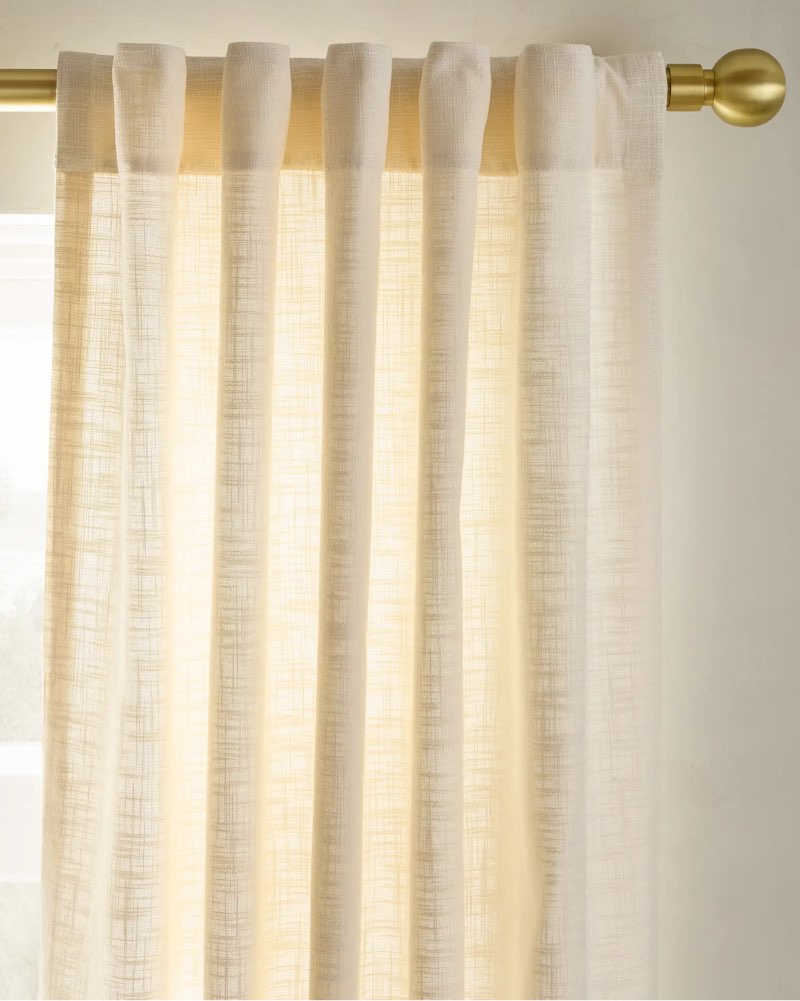 textured cotton curtain 96in x120in 