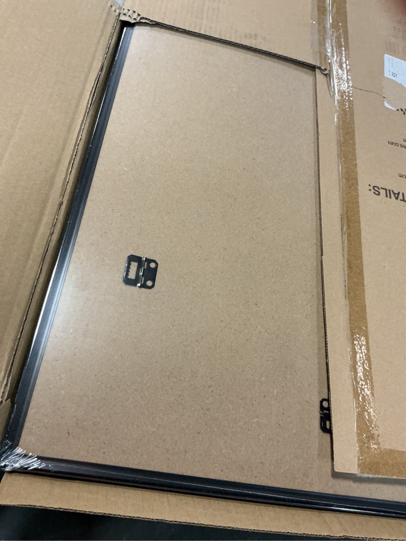 Condition photo showing As Is for upsimples 20x28 Picture Frame Black 3 Pack, Scratch-Proof Poster Frames 20 x 28 for Photo Gallery - 