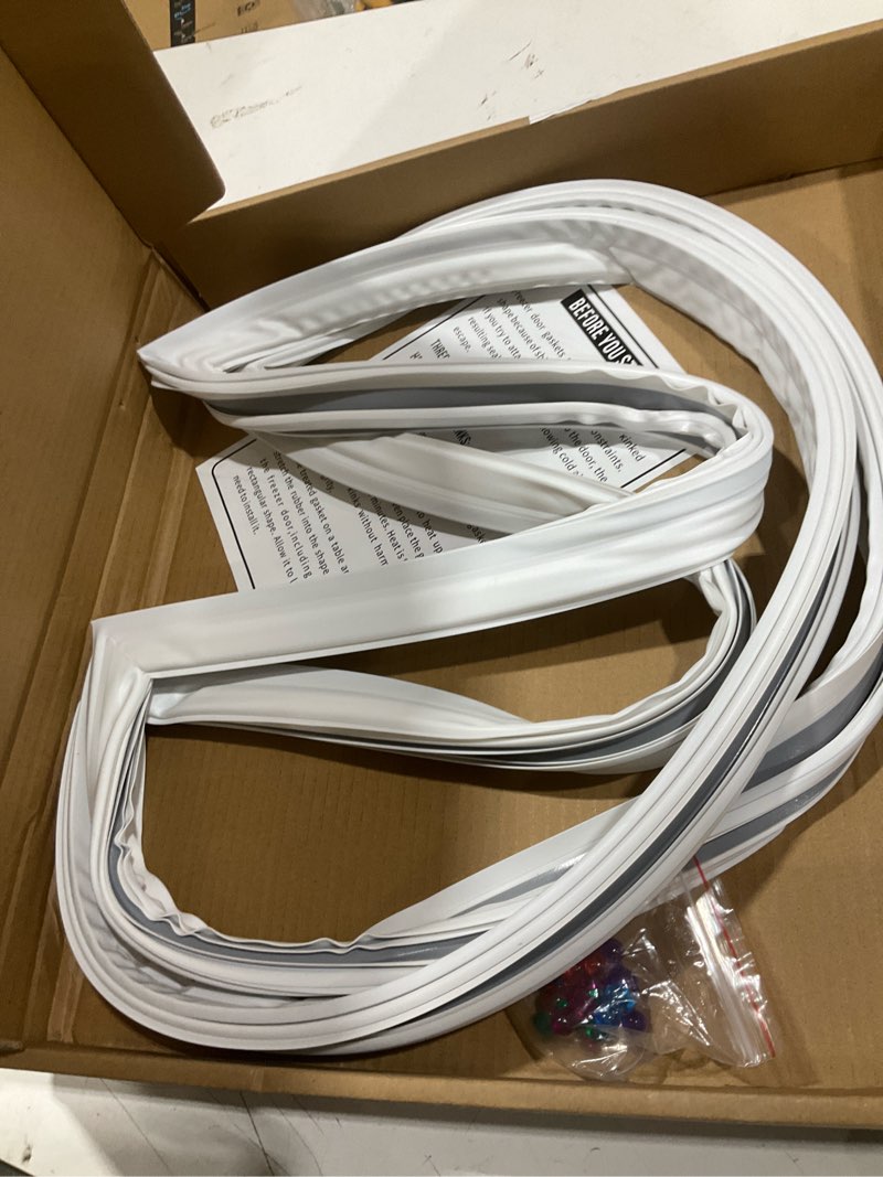 Condition photo showing Good Condition for upgraded 242193206 refrigerator door gasket compatible with frigidaire door gasket fftr1814tw0 fftr1814twg fftr1821tw0 fftr1831qp2 refrigerator door seal for kenmore refrigerator door gasket, white
