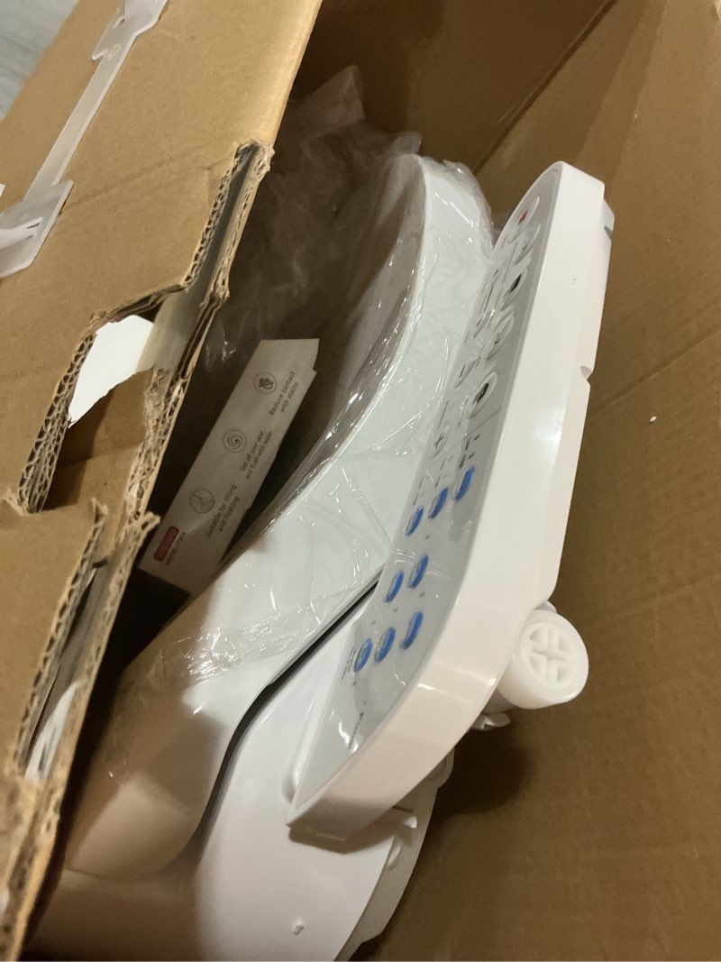 Condition photo showing Good Condition for kerde p30b bidet toilet seat - dual control (side panel & remote), warm water wash, heated seat, warm air dryer, led night light,existing toilets electric bidet elongated electronic heated smart minimalist