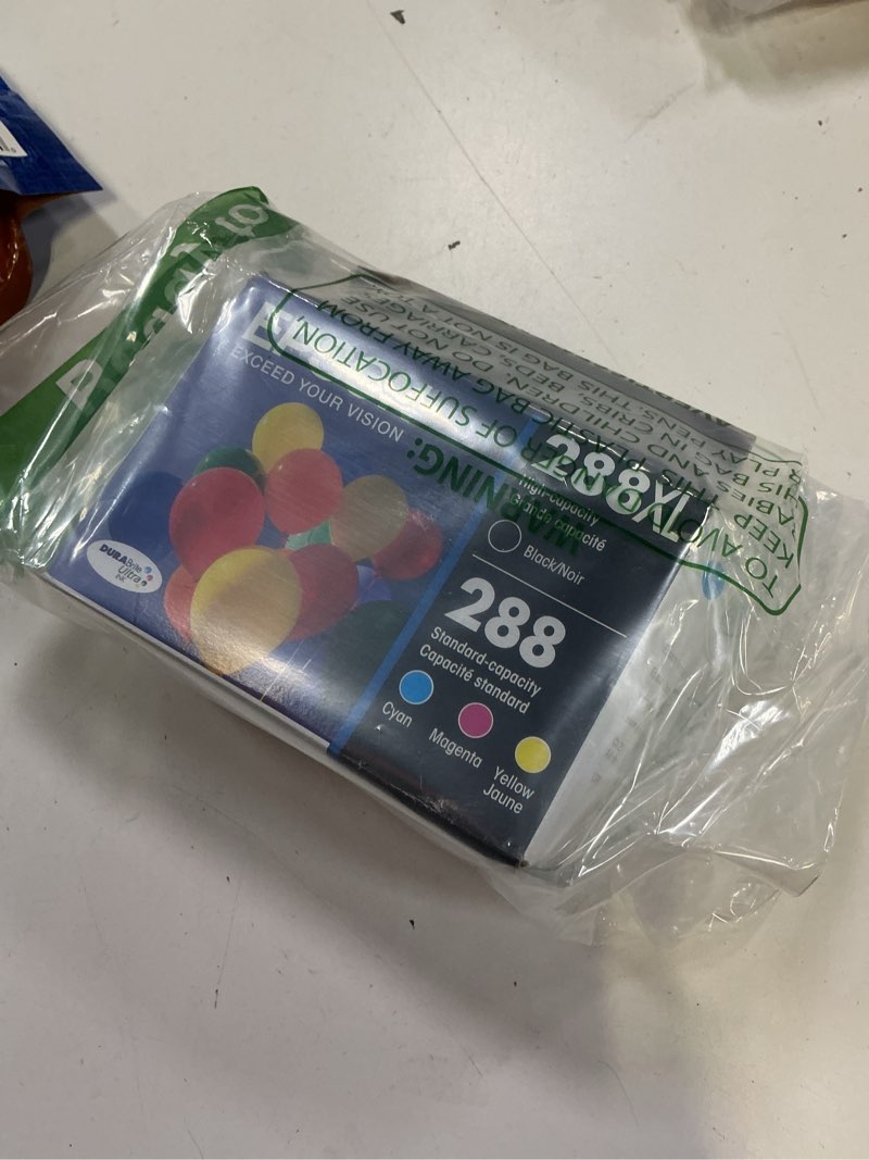 Condition photo showing New/Like New for epson 288 durabrite ultra ink high capacity black & standard color cartridge combo pack (t288xl-bcs) works with expression xp-330, 430, 434, 340, 440, 446 4 color ink