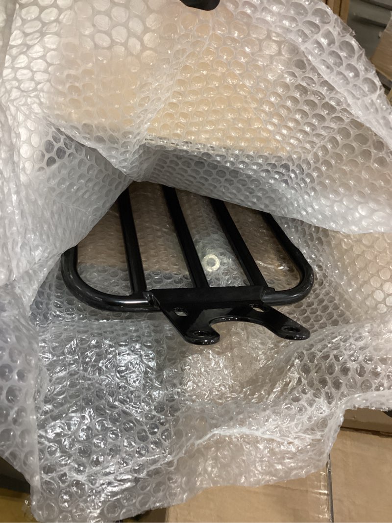 Condition photo showing Good Condition for Black Tubular Solo Fender Rack Luggage Storage Rack for Indian Scout Scout Sixty 2015-Up CI-4014B