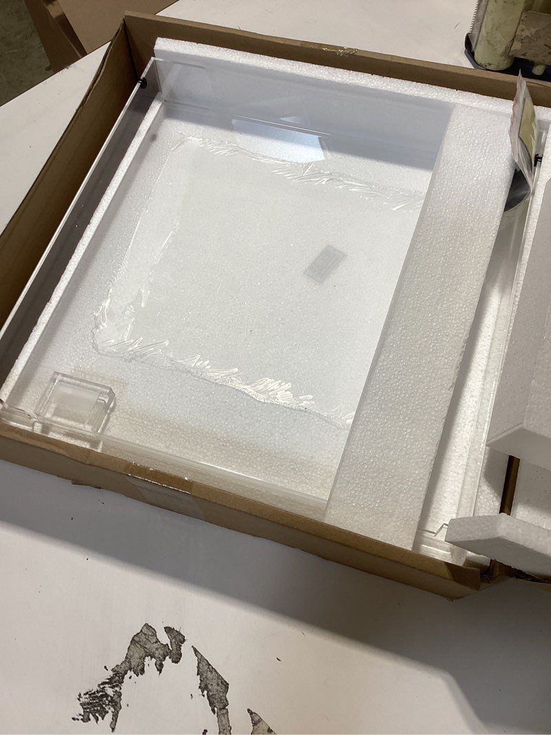 YJNBEST 1Pcs Stereo Turntable Dust Cover for Audio LP60/LP60-BT-T-e-c-h-n-i-c-a, Whith 2 Shock-Absor