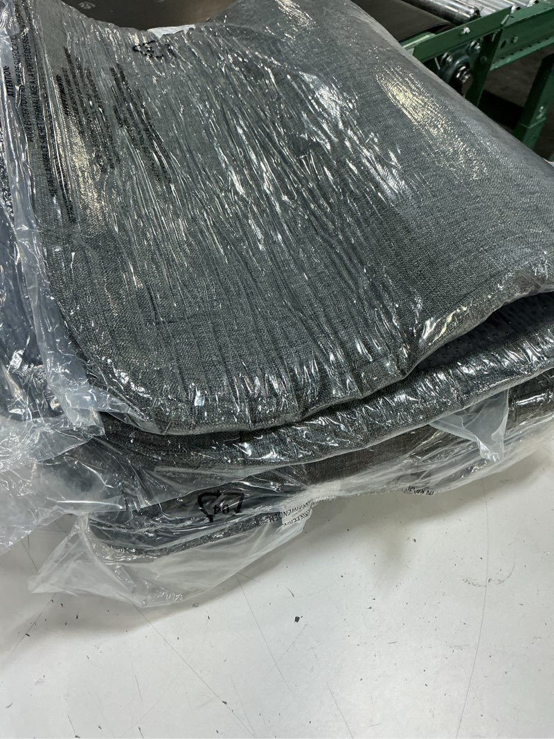 Condition photo showing Good Condition for iaseahk chair cushions for dining chairs set of 4, non slip kitchen chair pads, 17" x 16" x 2", indoor dining chair cushions with ties, d-shaped seat cushions for kitchen chairs, dark grey dark grey 4 pack