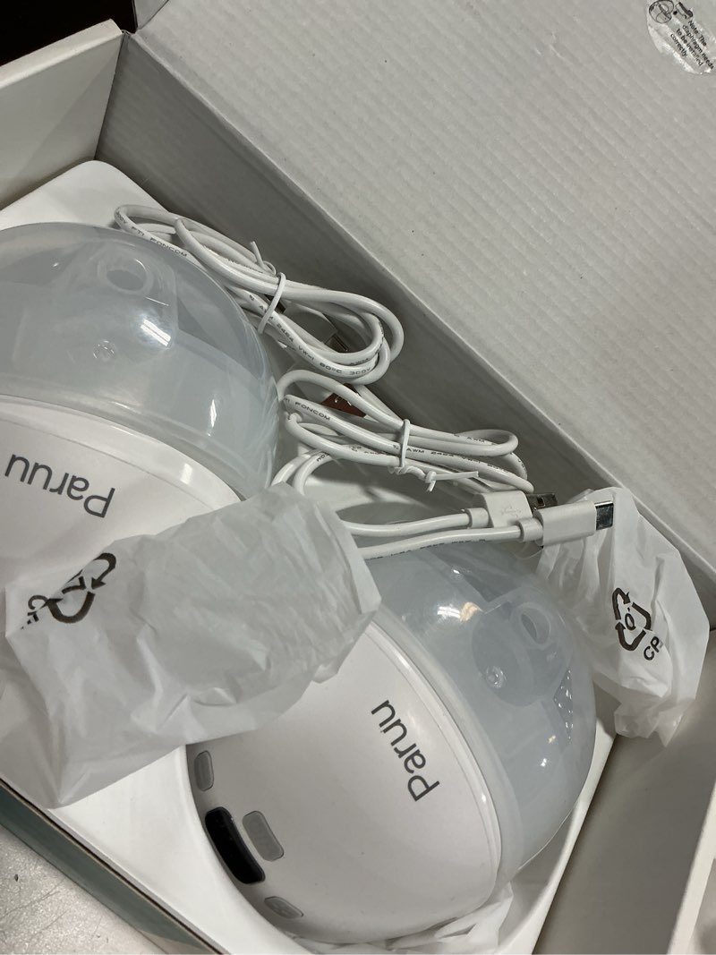 Condition photo showing Good Condition for paruu hands free breast pump p16, wearable breast pump electirc portable with 4 modes & 12 levels, max 309mmhg strong suction 19/21/24mm flange inserts wearable breastfeeding pump, 2 pack white
