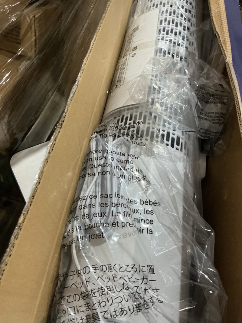 Condition photo showing Good Condition for levoit tower fan for bedroom, 25ft/s velocity standing fan with 28db quiet for sleep, remoter, 12h timer, 5 speeds, 4 modes, 90° oscillation for home, office, indoor, bladeless 36 inch, white white 36 inches
