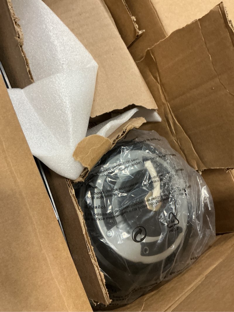 Condition photo showing As Is for Ceiling Fans with Lights,42 Inch Low Profile Ceiling Fan with Wall Control and Remote Control,Dimmable,Flush Mount Ceiling Fan with Noiseless DC Reversible Motor for Bedroom Indoor Use Black 42 inches