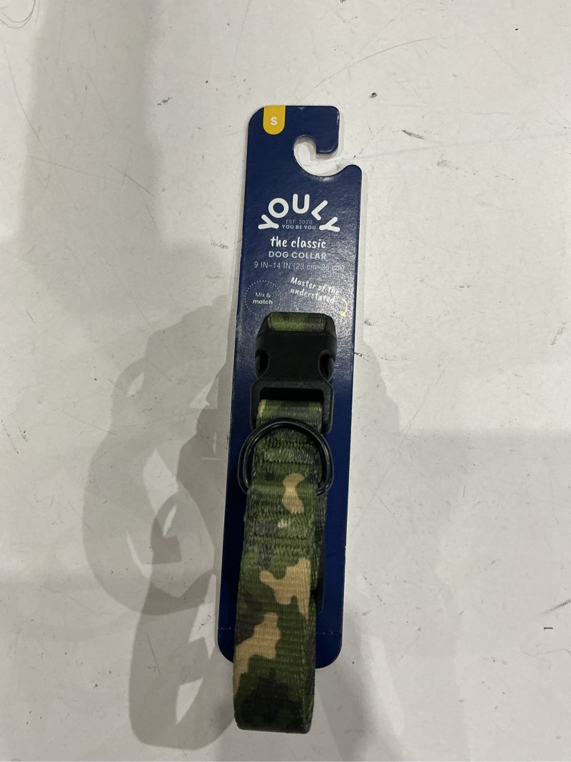 Condition photo showing New/Like New for youly multiple colors/finishes dog collar, small