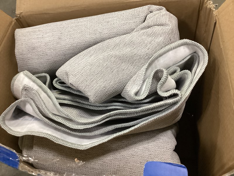 Condition photo showing Good Condition for area rugs 9x12 living room, soft non-slip vintage medallion rug, low-pile printed washable area rugs blue gray rug for living room, bedroom, dining room -blue/gray 9' x 12' (rectangular) han-blue/gray