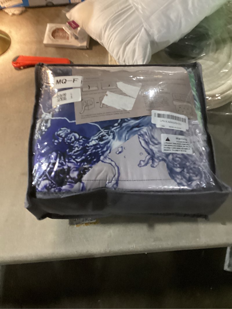 Condition photo showing New/Like New for Andency 3D Soccer Comforter Full(79x90 Inch), 3 Pieces(1 Soccer Comforter, 2 Pillowcases) Sport Microfiber Bedding Set for Boys Kids Teens 3d Soccer Full