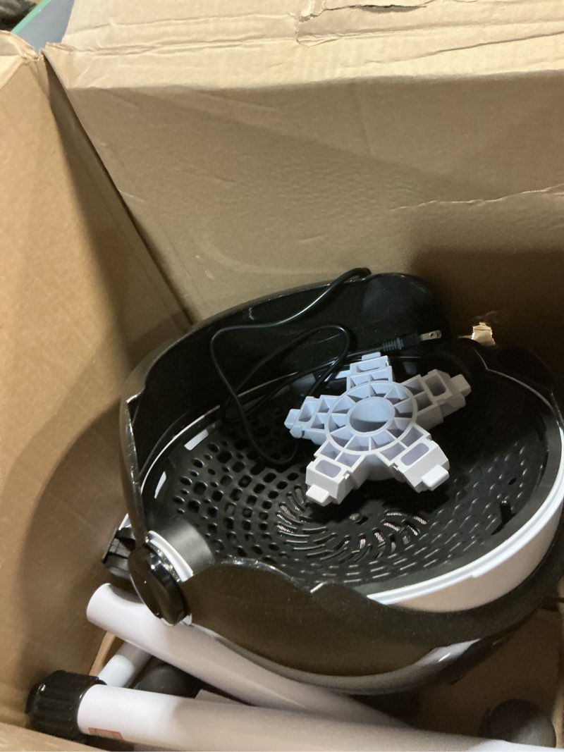 Condition photo showing As Is for Hooded Hair Dryer, Professional Hood Dryer on Wheels, Sit Under Dryer, Standing Hair Dryer, White