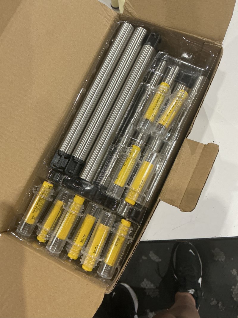 Condition photo showing New/Like New for eyrosa solar outdoor lights starburst pattern, 10 pack high-visibility lemon yellow housing, waterproof stainless steel solar stake lights for pathway garden yard walkway driveway lawn outside decor lemon yellow 10