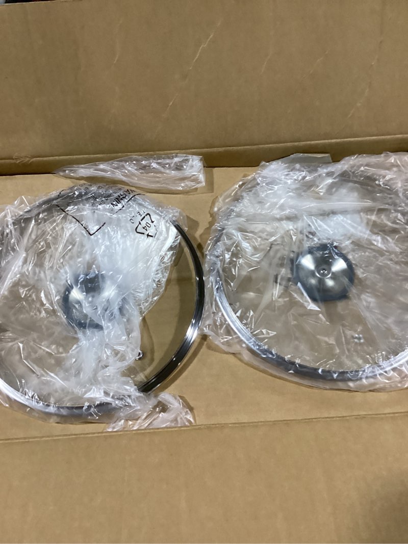 Condition photo showing Good Condition for HOMICHEF 14-Piece Nickel Free Stainless Steel Cookware Set - Nickel Free Pots and Pans Set - Non-Toxic, Healthy Induction Cookware Shiny SILVER - Mirror Polished - 6 Years Warrantv 14 PCS - 4MM Thick 3-PLY Base