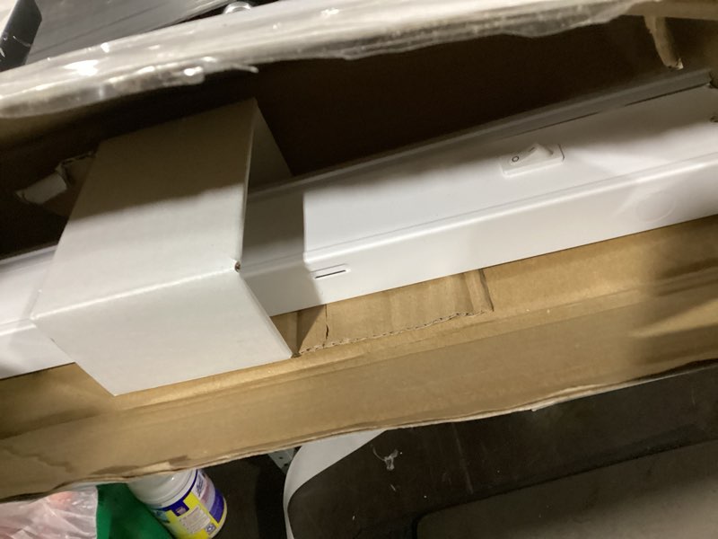 Condition photo showing As Is for UltraPro 36 inch Hardwired Under Cabinet Lights, 3 Color Settings - 2700K/4000K/5000K - Warm White, Cool White, and Daylight, Under Cabinet Lighting, Dimmable Under Counter Lights for Kitchen, 45369 36 inch Premium - White Select/Bright Select