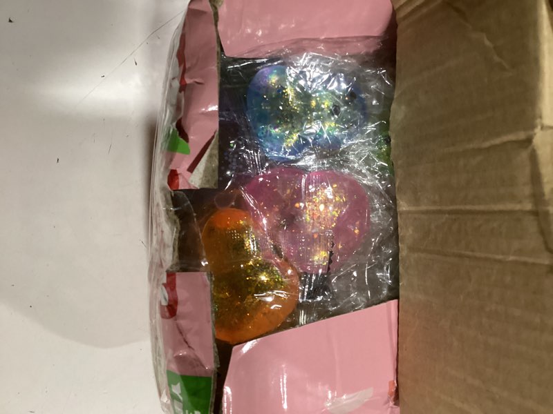 Condition photo showing Good Condition for 24pcs easter squishy,easter basket stuffers bunny stress balls for kids,easter toys stress relief fidget balls,easter egg fillers party favors gifts rabbit