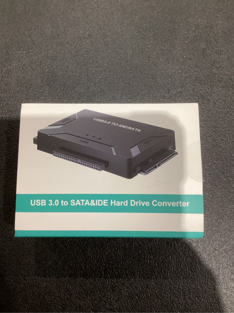Condition photo showing New/Like New for POSUGEAR USB 3.0 to IDE/SATA Adapter, External Hard Drive Reader, Universal 2.5"/3.5" HDD/SSD Converter, 12V/2A Power Adapter YYT-1
