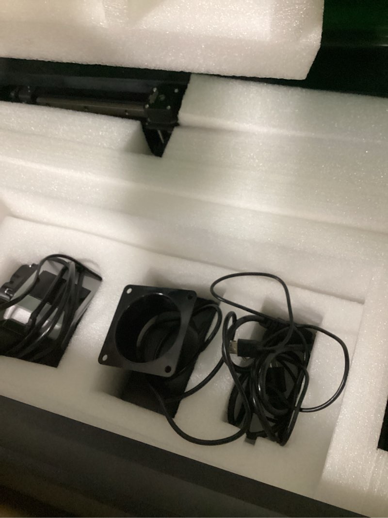Condition photo showing New/Like New for Gluwphy Class 1 Laser Engraver 10000mV(10W) Enclosed Laser Engraving Machine with Air Assist, Honeycomb, Turbo Fan Filtering Laser Cutter for Wood, Metal, Acrylic, Black