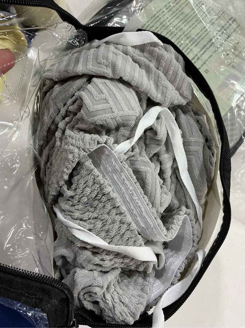 Condition photo showing Good Condition for XINEAGE 2025 New 2 Pieces Chair Covers with Arms Super Stretch Chair Slipcover for Living Room Pet Dog Universal Slip Cover Anti Slip Armchair Furniture Protector (Silver Grey), 31"-46"(1 Cushion) 31"-46"(1 Cushion) Silver Grey