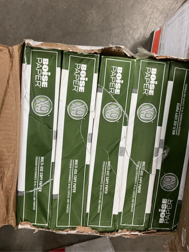 Condition photo showing Good Condition for boise x-9 multi-use printer & copy paper, 10 reams, white, letter (8.5in x 11in), 5000 sheets per case, 20 lb, 92 brightness