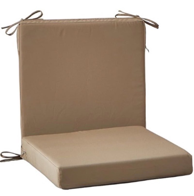 samty 18.5 x 16 inch outdoor chair cushions for patio furniture, uv resistant non slip waterproof re