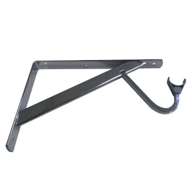 Project Source 12.84-in L x 1.06-in W x 12.84-in D Heavy Duty Chrome Shelf bracket