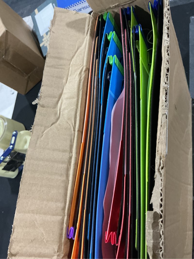 INFUN Telescoping 3 Ring Binder - 12 PCS, Flexible Round Binder with Customizable Front Cover and Cl