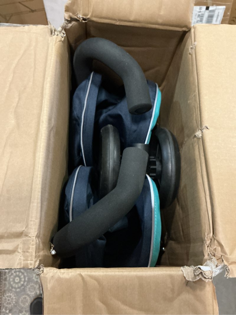 Condition photo showing As Is for delta children lx side by side stroller - with recline, storage & compact fold, night sky