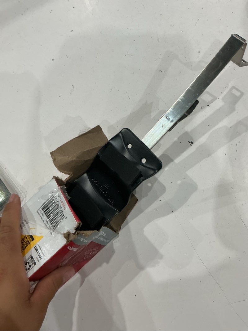 Condition photo showing As Is for first alert black steel fire extinguisher bracket 3.5 in. l 5 lb