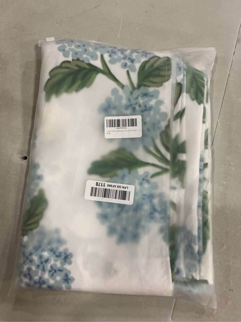 Condition photo showing New/Like New for spring floral tablecloth rectangle 60 x 104 inch blue hydrangea flower table cloth polyester fabric vintage summer flowers table cover for kitchen holiday party dining picnic outdoor decor blue hydrangea floral 60" x 104" (rectangular)