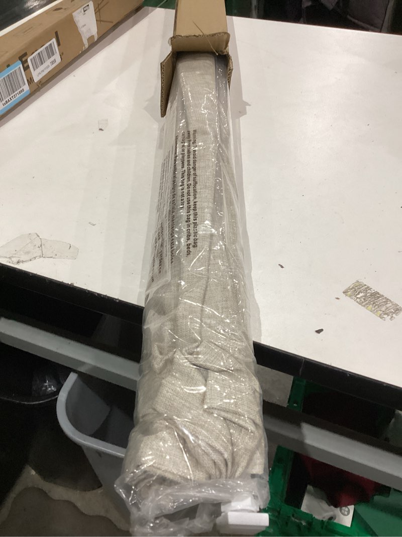 Condition photo showing Good Condition for LazBlinds No Tools No Drill Cordless Roman Shades for Windows, Blackout Thermal Insulated UV Blocking Window Blinds, Room Darkening Fabric Blinds for Indoor Windows, 36'' W x 64'' H, Beige Blackout - Beige 36" W x 64" H