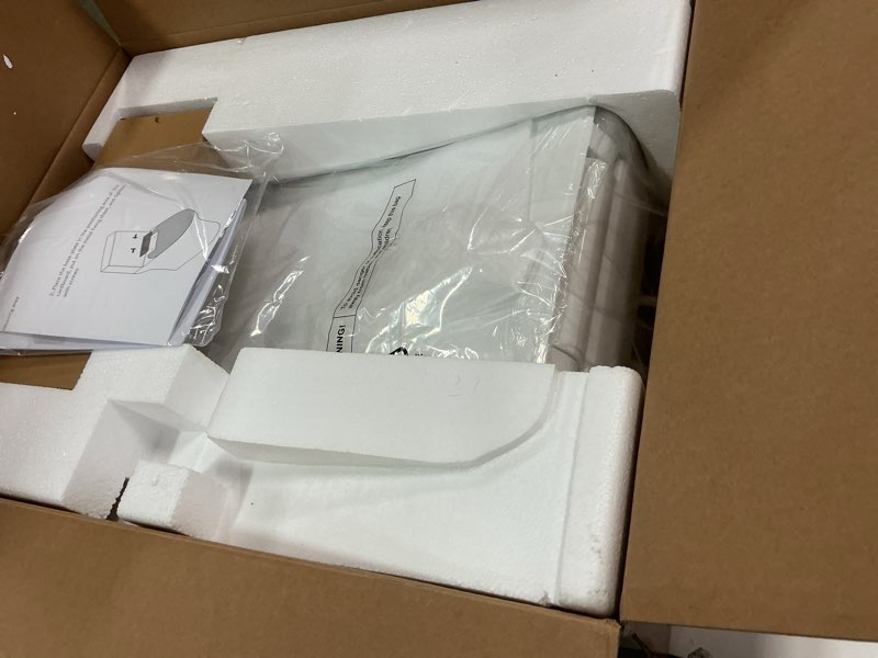 Condition photo showing Good Condition for Auto Open Close Bidet Toilet Seat, Elongated with Endless Warm Water, Seat Heating, Night Light, Warm Air Dryer, Advanced Bidet Attachment for Toilets
