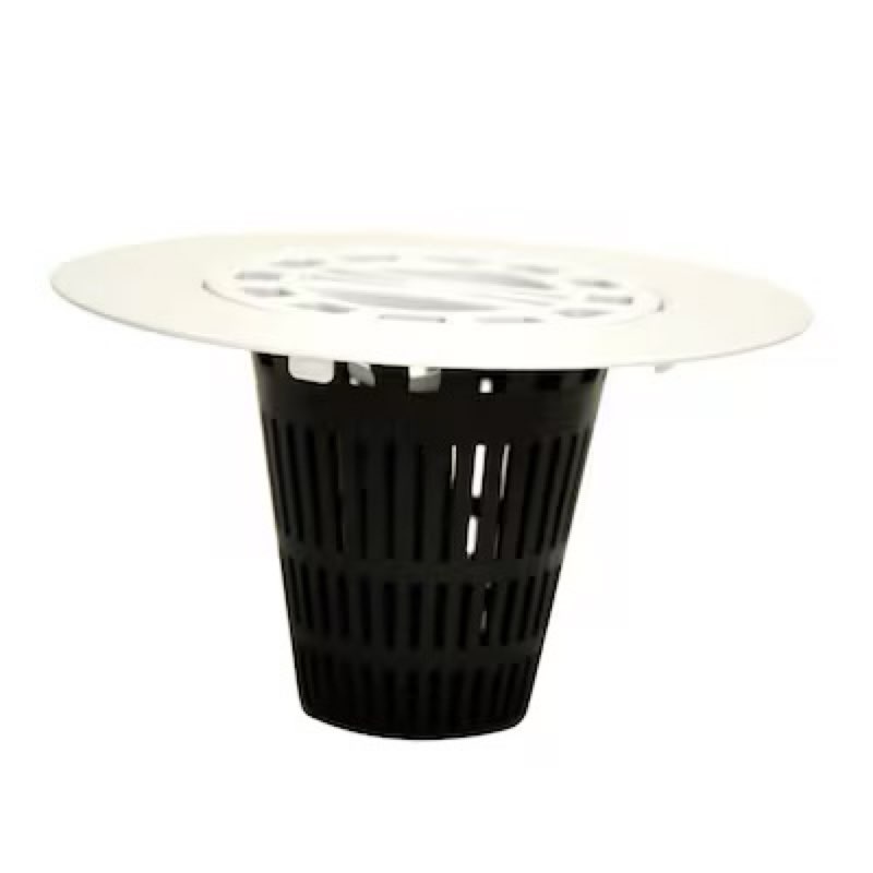 danco hair catcher shower drain cover in white