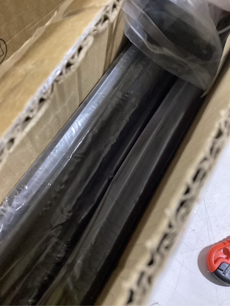 Condition photo showing New/Like New for Curtain Rods for Windows 30 to 144 Inch, 1 Inch Black Curtain Rod Set, Stainless Steel Heavy Duty Drapery Rods with Adjustable Brackets for Room Divider, Bedroom, Living room, Kitchen, Bathroom, Black 30"-144" Black