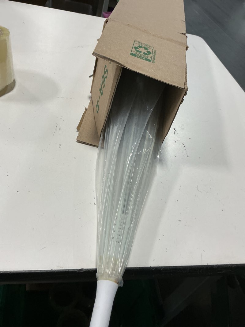 Condition photo showing As Is for adult clear bubble rain umbrella with dome canopy and lightweight wind and rain protection white 52 inch arc