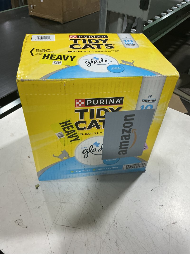 Condition photo showing Good Condition for purina tidy cats clumping multi cat litter, glade clear springs - 38 lb. box 38 pound (pack of 1)