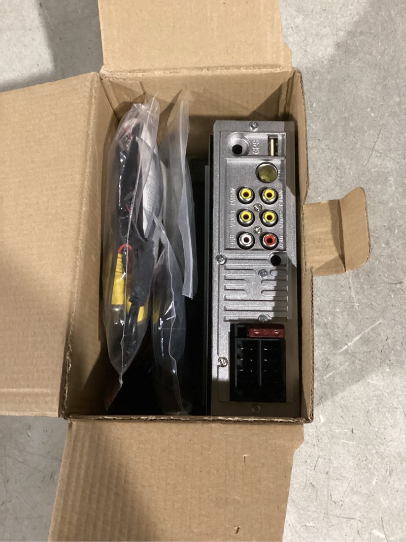 single din car stereo touchscreen radio wireless carplay android auto, 6.86 inch car radio with blue