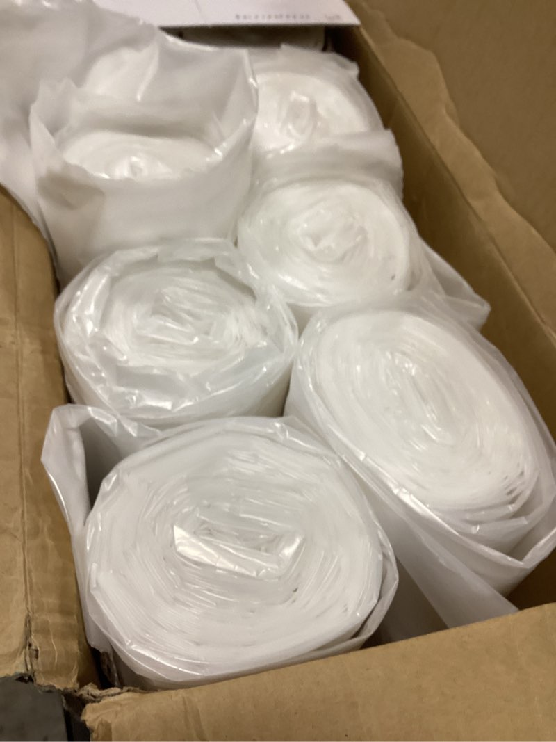 Condition photo showing Good Condition for Plasticplace 95-96 Gallon Garbage Can Liners 1.5 Mil Clear Heavy Duty Trash Bags, 61 x 68”, 50 Count 1 Count (Pack of 50)